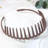 Fashion Simple Headdress Solid Color Resin Hair Comb Hairbands Headband Hair Hoop Bezel With Teeth Gorgeous Hair Accessories For Women