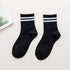 Fashion Socks Cotton Rainbow Color Black And White Christmas Gift Classic Warm Casual Tide Harajuku Funny Cute Pop Korean Socks Short Socks For Men And Women