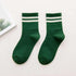 Fashion Socks Cotton Rainbow Color Black And White Christmas Gift Classic Warm Casual Tide Harajuku Funny Cute Pop Korean Socks Short Socks For Men And Women