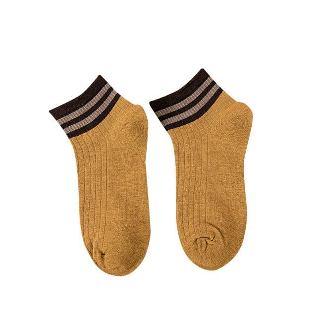 Fashion Socks Cotton Rainbow Color Black And White Christmas Gift Classic Warm Casual Tide Harajuku Funny Cute Pop Korean Socks Short Socks For Men And Women