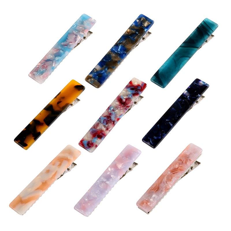 Fashion Women Metal Acetate Hair Pin Clip Leopard Hair Clip Geometric Hairpins Hairgrips Barrette Hairpin Gorgeous Hair Accessories For Women