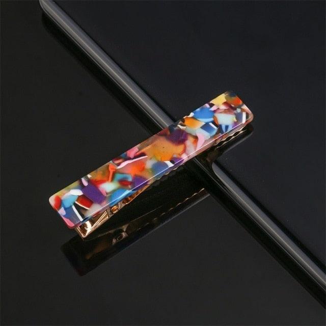 Fashion Women Metal Acetate Hair Pin Clip Leopard Hair Clip Geometric Hairpins Hairgrips Barrette Hairpin Gorgeous Hair Accessories For Women