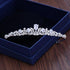 Fashion Zircon Bridal Tiara Headpiece Silver Color Crystal Wedding Crown Hair Accessories Women Birthday Party Rhinestone Crowns Princess Crown For Women Silver Queen Crowns Rhinestone Tiara For Prom Party Christmas