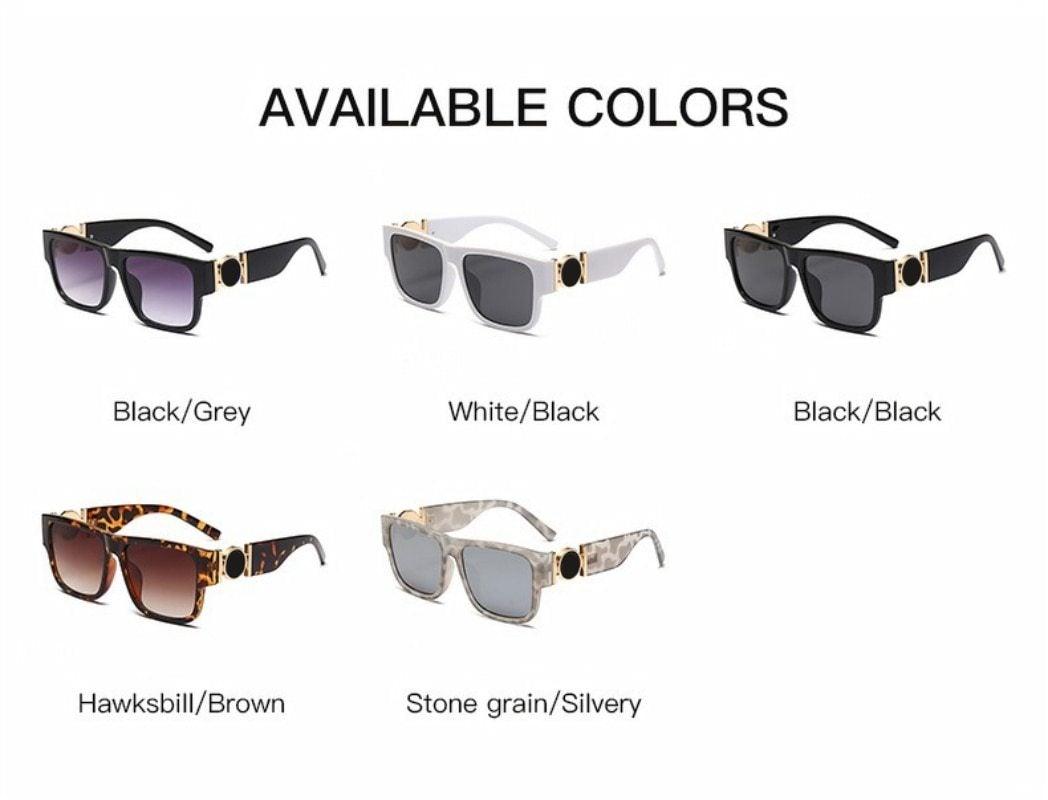 Fashionable Rectangular Shaped Stylish Sunglasses Design Unisex Vintage Exquisite Sun Glasses For Men Luxury Oversized Square Frame Sunglasses For Women Retro