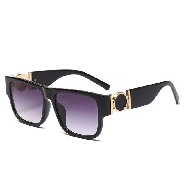 Fashionable Rectangular Shaped Stylish Sunglasses Design Unisex Vintage Exquisite Sun Glasses For Men Luxury Oversized Square Frame Sunglasses For Women Retro