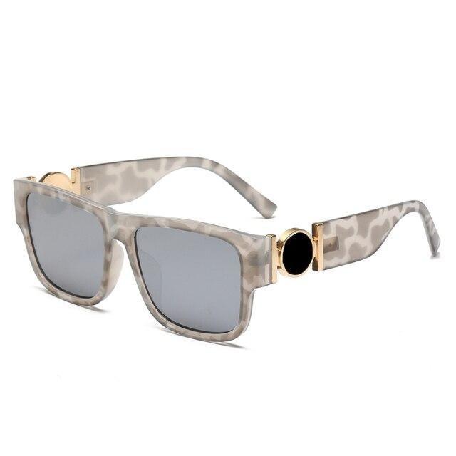 Fashionable Rectangular Shaped Stylish Sunglasses Design Unisex Vintage Exquisite Sun Glasses For Men Luxury Oversized Square Frame Sunglasses For Women Retro