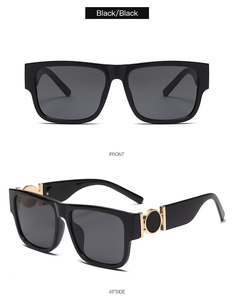 Fashionable Rectangular Shaped Stylish Sunglasses Design Unisex Vintage Exquisite Sun Glasses For Men Luxury Oversized Square Frame Sunglasses For Women Retro