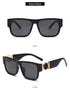 Fashionable Rectangular Shaped Stylish Sunglasses Design Unisex Vintage Exquisite Sun Glasses For Men Luxury Oversized Square Frame Sunglasses For Women Retro