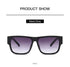 Fashionable Rectangular Shaped Stylish Sunglasses Design Unisex Vintage Exquisite Sun Glasses For Men Luxury Oversized Square Frame Sunglasses For Women Retro