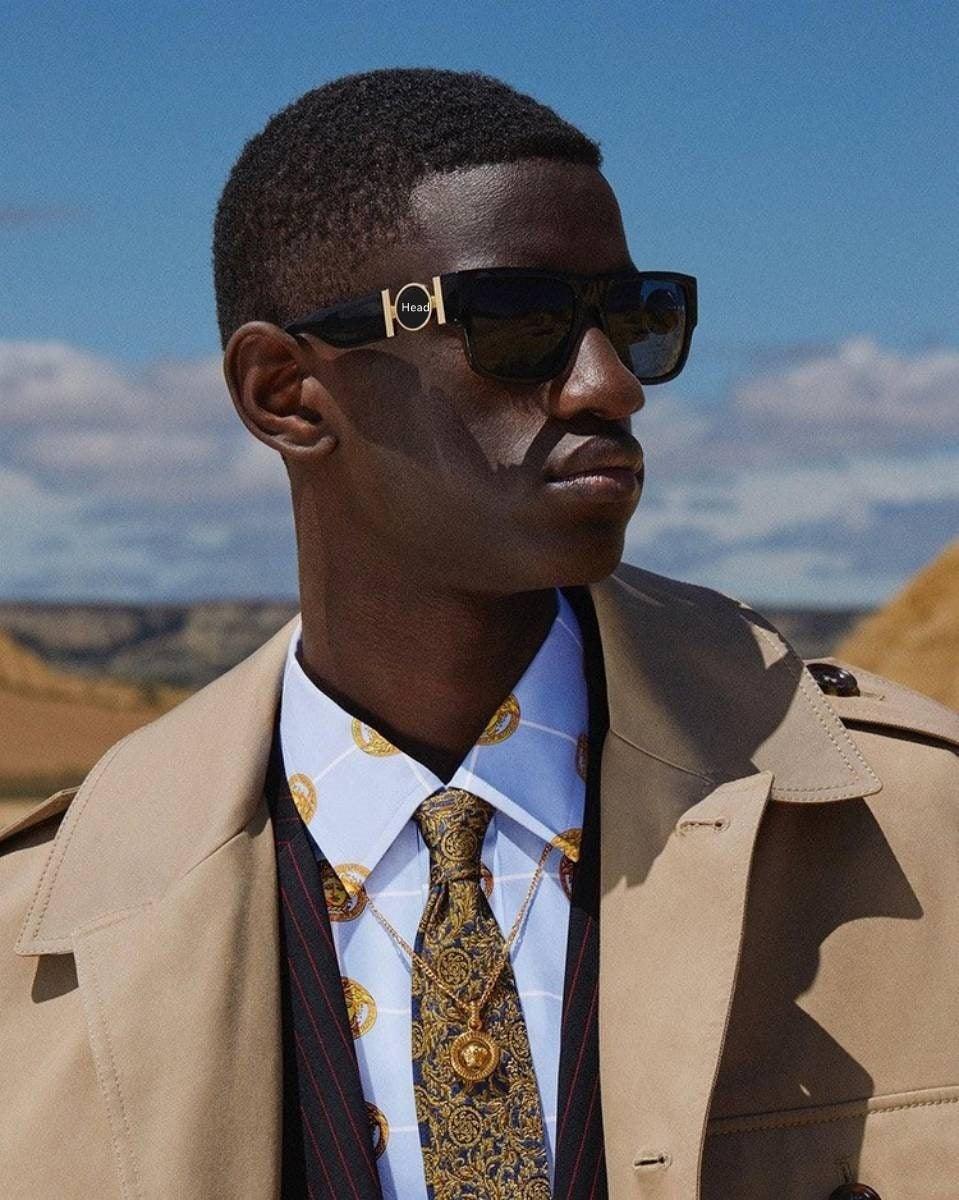 Fashionable Rectangular Shaped Stylish Sunglasses Design Unisex Vintage Exquisite Sun Glasses For Men Luxury Oversized Square Frame Sunglasses For Women Retro