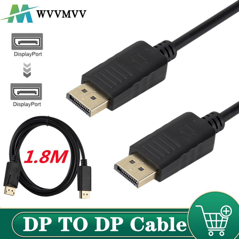 Displayport Chain Adapter Fast 1.8M DisplayPort Cable Adapter For Computer TV Projector Laptop M ...