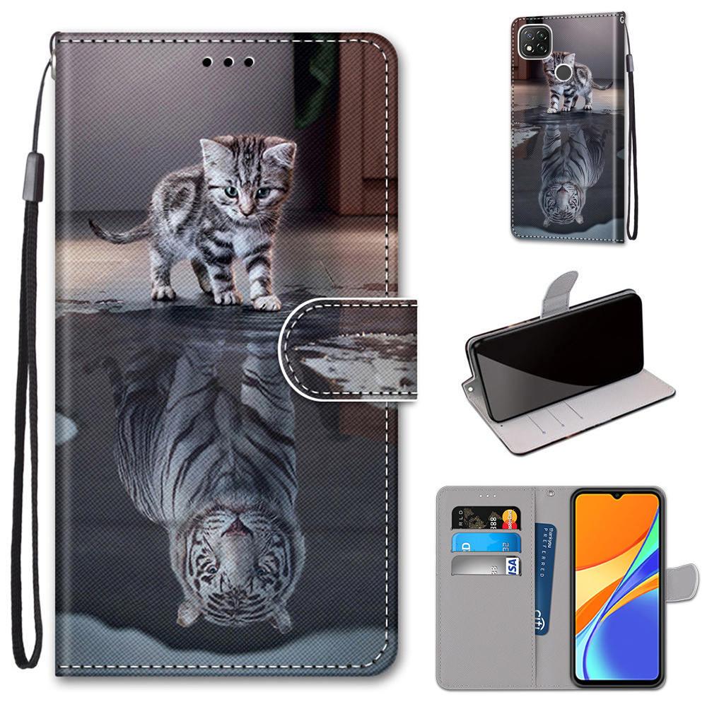 Flip Case For Xiaomi Redmi 9 9A 9C NFC 8 8A Phone Case Leather Silicone Wallet Cover For Redmi Note 8 Pro 9 9S 9 Pro Book Cases  Leather Case Flip Cover PU Wallet Case Kickstand Magnet Closure Card Slot Holder