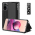Flip Case for Xiaomi Redmi Note 11 11S 10 10s 9 9s Pro Max Mi 11T 10T Lite Poco X3 Smart Window View Shockproof PU Cover Slim Side Window View Smart Flip Leather Stand Case Cover for Xiaomi Redmi