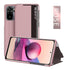 Flip Case for Xiaomi Redmi Note 11 11S 10 10s 9 9s Pro Max Mi 11T 10T Lite Poco X3 Smart Window View Shockproof PU Cover Slim Side Window View Smart Flip Leather Stand Case Cover for Xiaomi Redmi