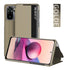 Flip Case for Xiaomi Redmi Note 11 11S 10 10s 9 9s Pro Max Mi 11T 10T Lite Poco X3 Smart Window View Shockproof PU Cover Slim Side Window View Smart Flip Leather Stand Case Cover for Xiaomi Redmi