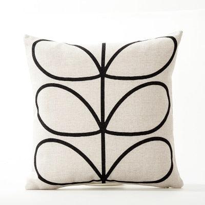 Floral Pillow Cover Linen / Cotton Cushion Cover Home Decorative Pillow Case For Sofa Christmas Party Living Room Flower Pattern Decorative Soft Throw Pillow Case Cotton Linen Floral Cushion Covers 45x45cm