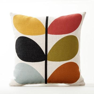 Floral Pillow Cover Linen / Cotton Cushion Cover Home Decorative Pillow Case For Sofa Christmas Party Living Room Flower Pattern Decorative Soft Throw Pillow Case Cotton Linen Floral Cushion Covers 45x45cm