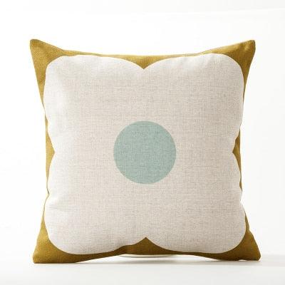 Floral Pillow Cover Linen / Cotton Cushion Cover Home Decorative Pillow Case For Sofa Christmas Party Living Room Flower Pattern Decorative Soft Throw Pillow Case Cotton Linen Floral Cushion Covers 45x45cm