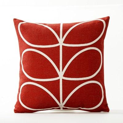 Floral Pillow Cover Linen / Cotton Cushion Cover Home Decorative Pillow Case For Sofa Christmas Party Living Room Flower Pattern Decorative Soft Throw Pillow Case Cotton Linen Floral Cushion Covers 45x45cm