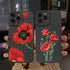 Flower Bloom Phone Case Black Color For iPhone 7 8 Plus SE 13 12 11 Pro Max X XR XS Soft Silicone Never Faded Floral Phone Cases Silicone Shockproof Hard Case