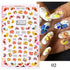 Flowers Leaves Line 3D Nail Stickers Autumn Winter Fall Leaf Design Transfer Sliders Abstract Waves Nail Art Decals Manicures  Decal Self-Adhesive 3D Wave Design Decoration for Women Girls Tape Nail Art Stickers Decal Decoration