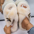 Fluffy Slippers Rhinestone Butterfly Faux Fur Slides Women Sandals Platform Flip Flops Crystal Indoor Slippers Faux Fur Slippers Comfy Open Toe Two Slides Lining And Rubber Sole