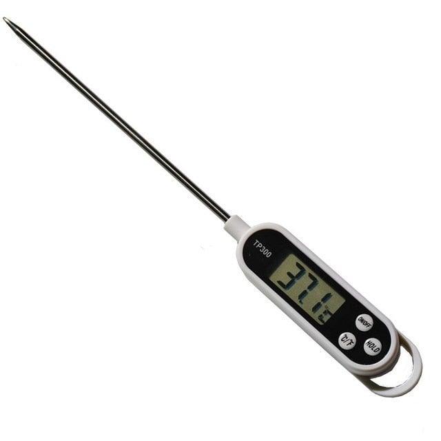 Food BBQ Testing Thermometer Kitchen Cooking Food Digital Probe Meat Thermometer Digital Instant Read Thermometer Cooking Candy Food Thermometer With Long Probe Backlight & Calibration Ultra Fast Electronic Thermometer Cooking Test Gauge Kitchen tools
