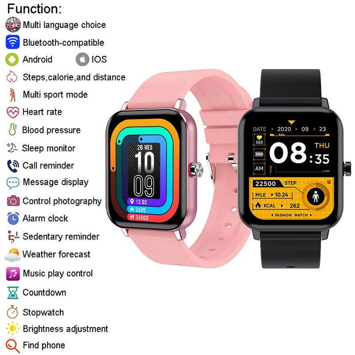 Full Touch Children Watch For Girls Boys Wrist Watch Child Students Clock Electronic Digital Wristwatch  Pedometer Music Video Recorder Player Camera Flashlight Alarm Clock And More Smartwatch For Age 3-12 Boys Girls Gifts