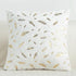 Fur Cushion Cover Pillowcases Solid Color White Gray Pink Red Black Decorative Christmas Throw Pillow Covers Plush Faux Fur With Gold Feathers Gilding Cushion Covers Cases Soft Fuzzy Cute Pillowcase For Couch Bed