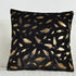 Fur Cushion Cover Pillowcases Solid Color White Gray Pink Red Black Decorative Christmas Throw Pillow Covers Plush Faux Fur With Gold Feathers Gilding Cushion Covers Cases Soft Fuzzy Cute Pillowcase For Couch Bed