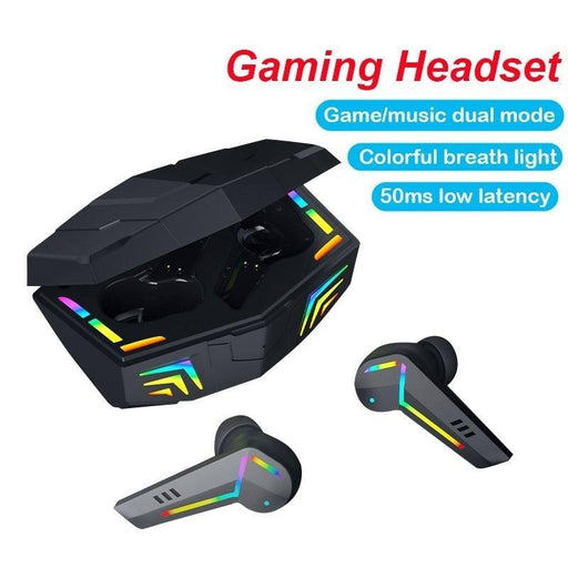 Gaming Headsets Wireless Earphones Low Latency Bluetooth Headphone Sports Noise Cancelling Earbuds With Mic Sports Headphones Wireless Bluetooth Headphones With Microphone 5H Playtime Wireless Running Earbuds