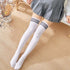 Girls Fashion School Student Socks Opaque Over Knee Thigh High Elastic Stockings for Women - ALLURELATION - - Stevvex.com