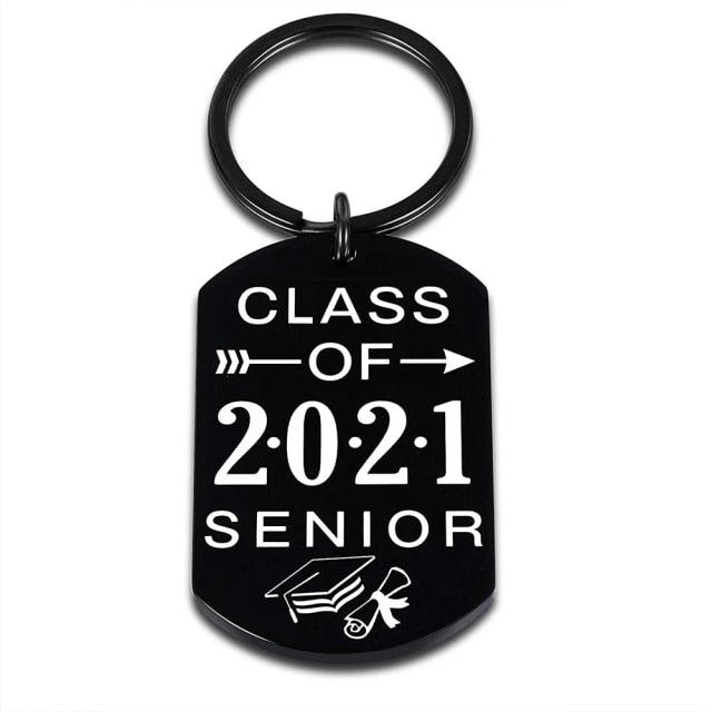 Graduation Keychain "Class of 2021" Senior Gift For Him Her Girls Boys Senior Graduation Gift For Nurses Student High School Senior College Key Ring