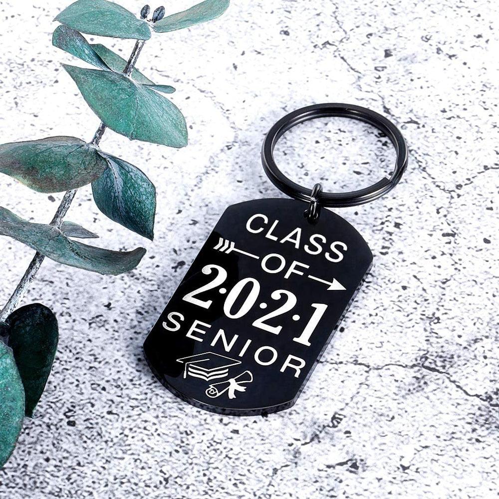 Graduation Keychain "Class of 2021" Senior Gift For Him Her Girls Boys Senior Graduation Gift For Nurses Student High School Senior College Key Ring