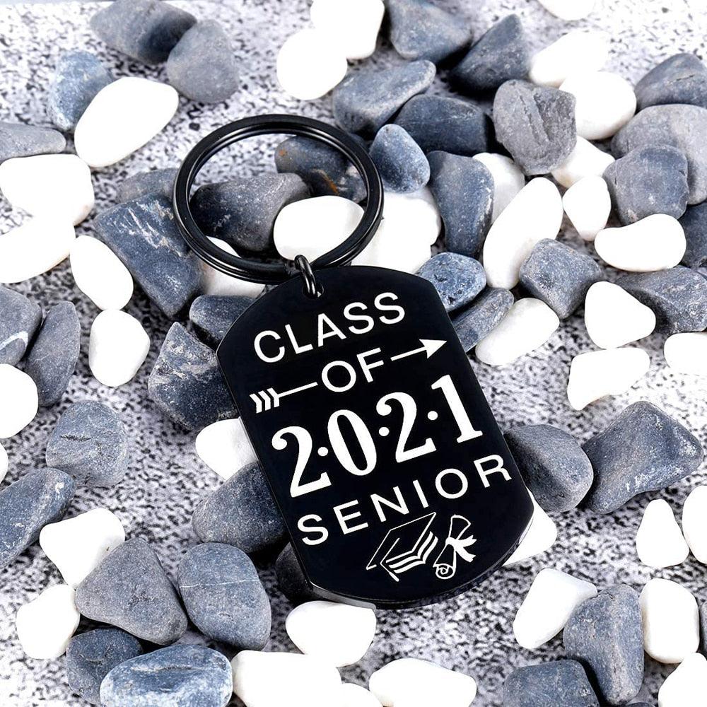 Graduation Keychain "Class of 2021" Senior Gift For Him Her Girls Boys Senior Graduation Gift For Nurses Student High School Senior College Key Ring