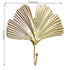Green Gold Single Leaf Hanging Coat Hook Mini Wall Key Hook Home Decoration Modern Home Hanger Leaf Shape Coat Hooks Wall Mounted Hooks