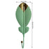 Green Gold Single Leaf Hanging Coat Hook Mini Wall Key Hook Home Decoration Modern Home Hanger Leaf Shape Coat Hooks Wall Mounted Hooks