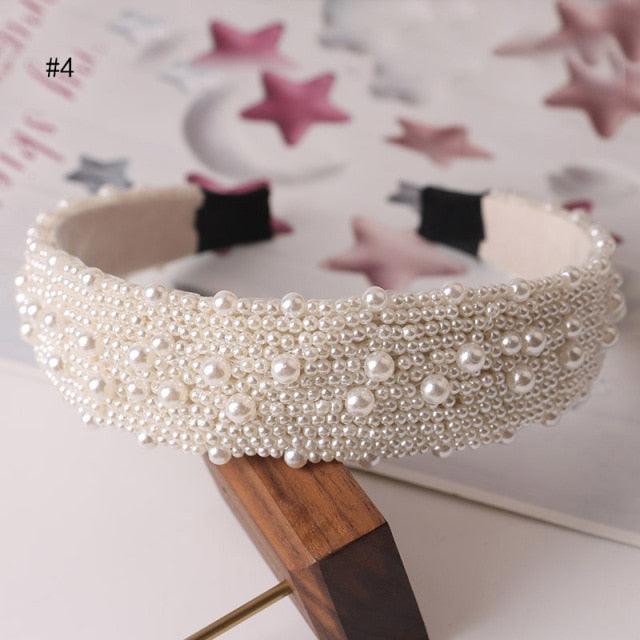 Hair Hoop women hairbands Sweet Headbands for Women Beaded Pearl Headbands Hair Accessories Gorgeous Hair Accessories For Women