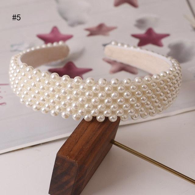 Hair Hoop women hairbands Sweet Headbands for Women Beaded Pearl Headbands Hair Accessories Gorgeous Hair Accessories For Women