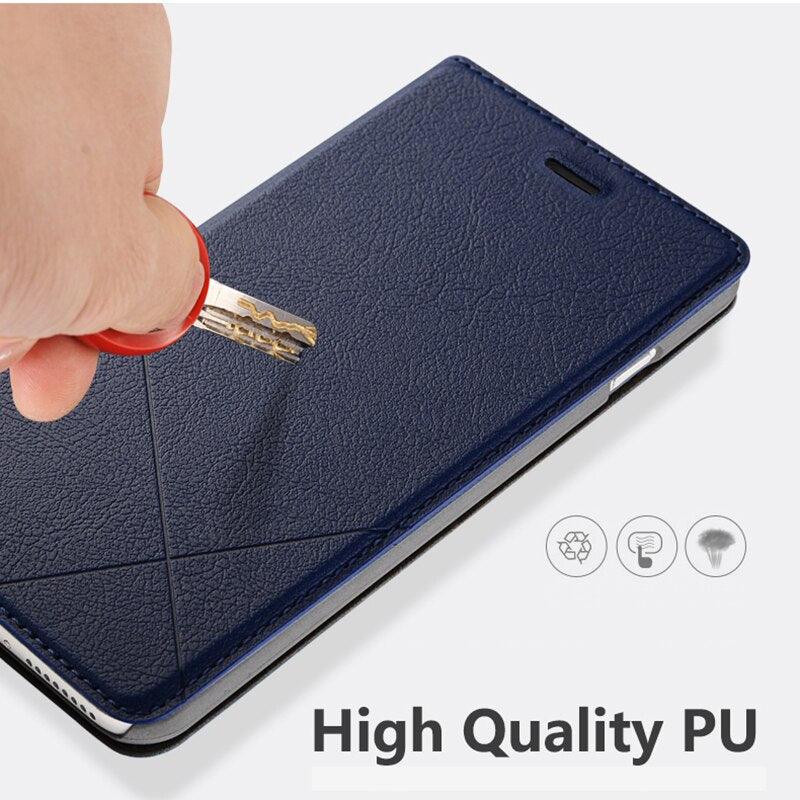 Hand Made For Xiaomi Redmi Note 8 7 6 5 4x 5a Redmi 5 Plus K20 7 6a 6 Pro Y1 3s 4 Pro 4a 5a Leather Case PU Flip Cover Card Slot Full Body Shockproof Stand Flip Wallet Case Cover with Card Holder