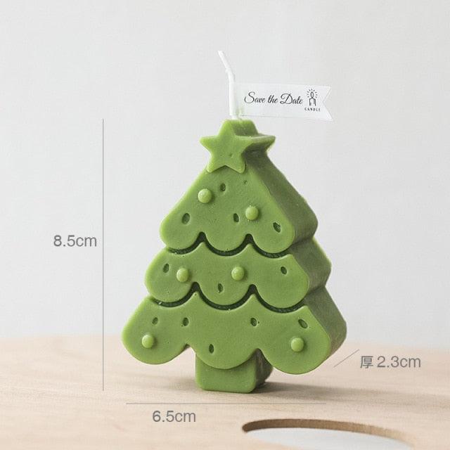 Handmade Creative Christmas Tree Scented Candles Christmas Tree Candles Christmas Gifts For Women Mom Girlfriend Christmas Scented Candles Home Decor Christmas Novelty Scented Candles Seasonal Celebration Candle Decoration Candle Gift