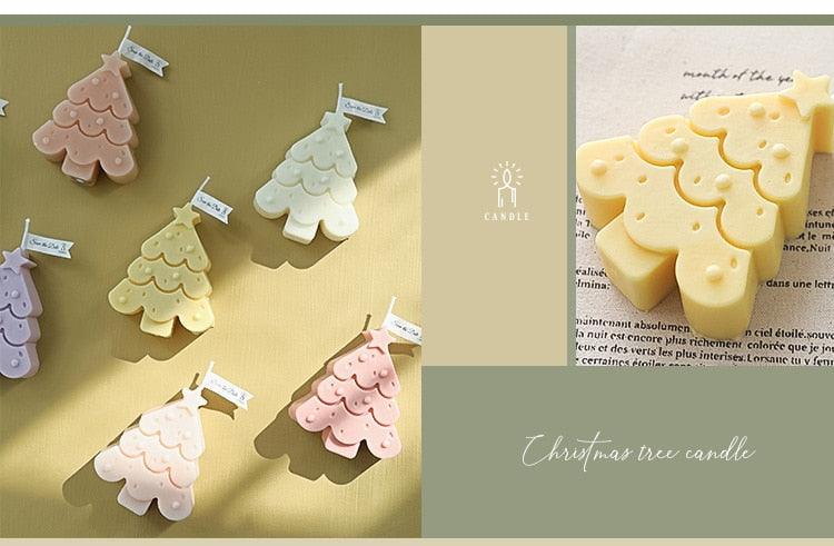 Handmade Creative Christmas Tree Scented Candles Christmas Tree Candles Christmas Gifts For Women Mom Girlfriend Christmas Scented Candles Home Decor Christmas Novelty Scented Candles Seasonal Celebration Candle Decoration Candle Gift