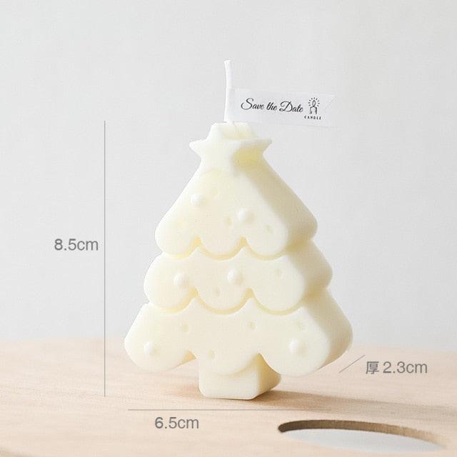 Handmade Creative Christmas Tree Scented Candles Christmas Tree Candles Christmas Gifts For Women Mom Girlfriend Christmas Scented Candles Home Decor Christmas Novelty Scented Candles Seasonal Celebration Candle Decoration Candle Gift