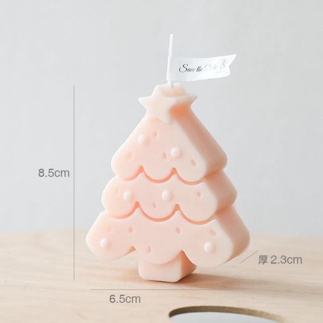 Handmade Creative Christmas Tree Scented Candles Christmas Tree Candles Christmas Gifts For Women Mom Girlfriend Christmas Scented Candles Home Decor Christmas Novelty Scented Candles Seasonal Celebration Candle Decoration Candle Gift