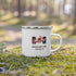 Happy Valentine Boy and Girl Coffee Camp Small Enamel Tea Cups for Indoor and Outdoor Activities Wide Handle & Smooth Rim Portable & Durable Enamel Mug - STEVVEX POD - 1002, Customized mug, enammel mug, Enanle love mug, I love you enamled mug, I love you mug, Love mug, Love Printed enamel mufg, Print on demand, Print on demand enammel mug, Print on demand love valentine enamel mug, Valentine love enamel mug, Valentine mug - Stevvex.com