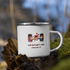 Happy Valentine Boy and Girl Coffee Camp Small Enamel Tea Cups for Indoor and Outdoor Activities Wide Handle & Smooth Rim Portable & Durable Enamel Mug - STEVVEX POD - 1002, Customized mug, enammel mug, Enanle love mug, I love you enamled mug, I love you mug, Love mug, Love Printed enamel mufg, Print on demand, Print on demand enammel mug, Print on demand love valentine enamel mug, Valentine love enamel mug, Valentine mug - Stevvex.com