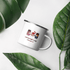 Happy Valentine Boy and Girl Coffee Camp Small Enamel Tea Cups for Indoor and Outdoor Activities Wide Handle & Smooth Rim Portable & Durable Enamel Mug - STEVVEX POD - 1002, Customized mug, enammel mug, Enanle love mug, I love you enamled mug, I love you mug, Love mug, Love Printed enamel mufg, Print on demand, Print on demand enammel mug, Print on demand love valentine enamel mug, Valentine love enamel mug, Valentine mug - Stevvex.com