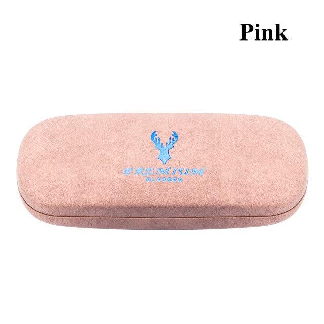 Hard Shell Eyeglasses Case Vintage Waterproof Reading Glasses Box Velvet Glasses Protective Case Unisex Hard Shell Eyeglasses Case Portable Black Glasses Protective Case Christmas Birthday Present