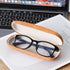 Hard Shell Eyeglasses Case Vintage Waterproof Reading Glasses Box Velvet Glasses Protective Case Unisex Hard Shell Eyeglasses Case Portable Black Glasses Protective Case Christmas Birthday Present