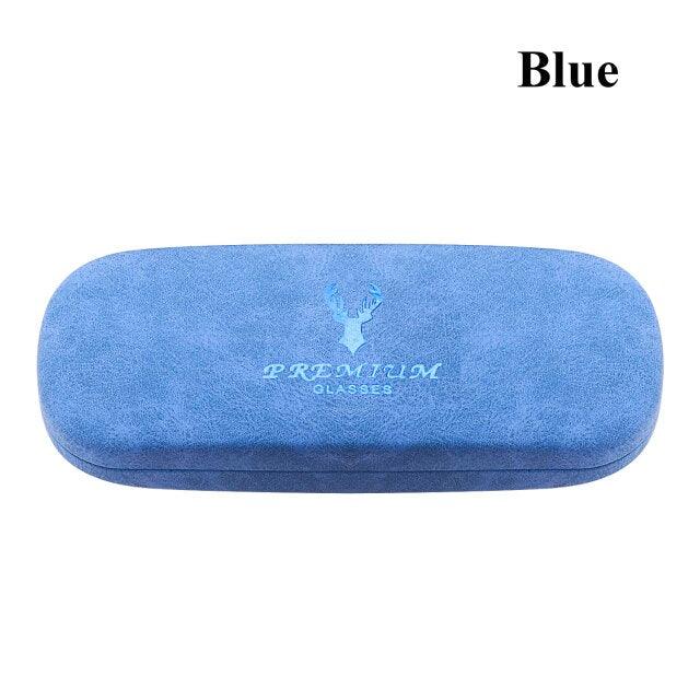 Hard Shell Eyeglasses Case Vintage Waterproof Reading Glasses Box Velvet Glasses Protective Case Unisex Hard Shell Eyeglasses Case Portable Black Glasses Protective Case Christmas Birthday Present